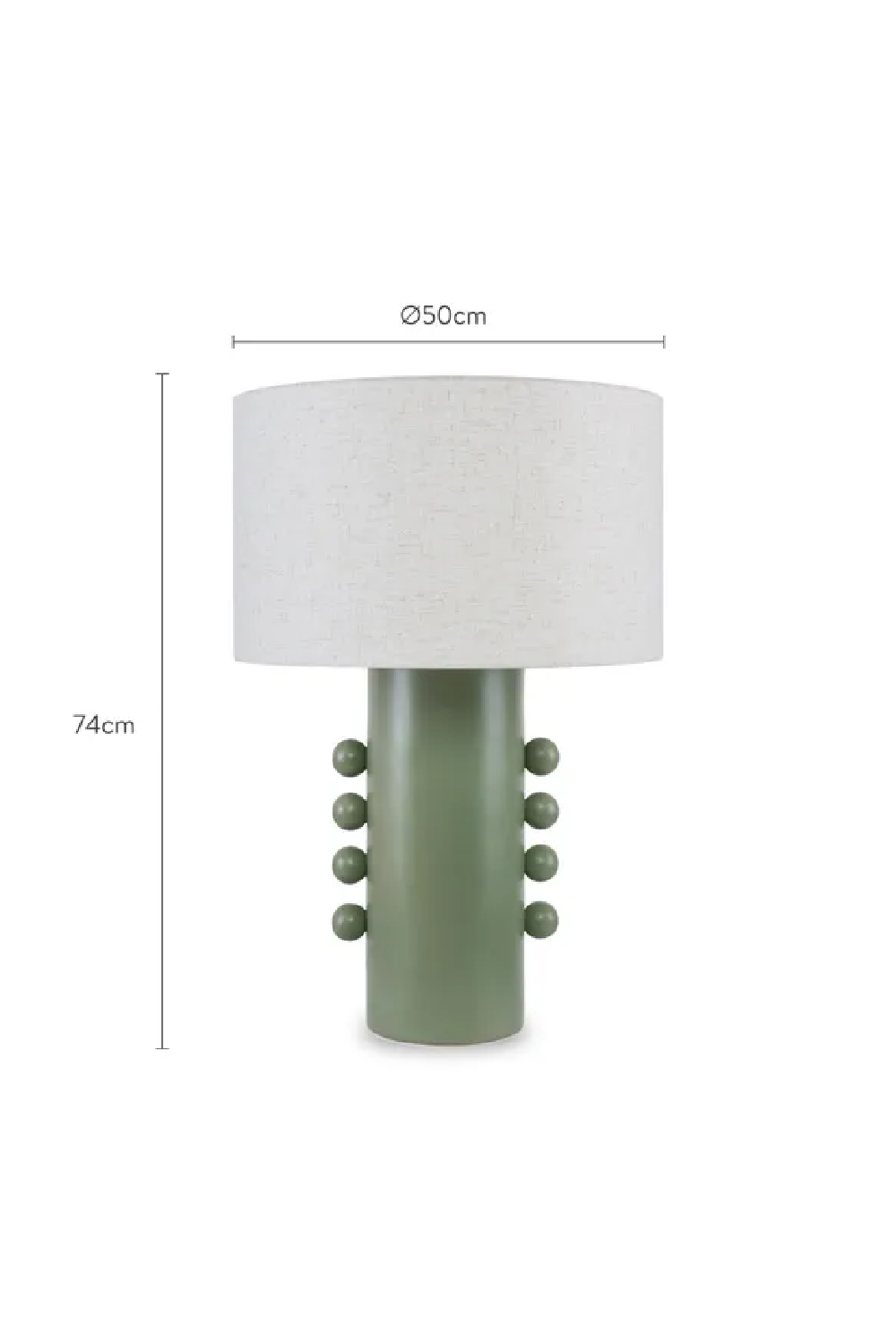 Green Ceramic Table Lamp | NV Gallery Soli | Oroa.com
