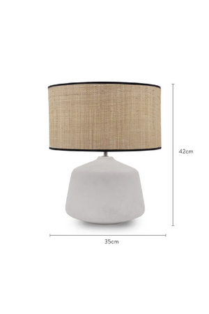Straw Fiber Table Lamp | NV Gallery Sulu | Oroa.com