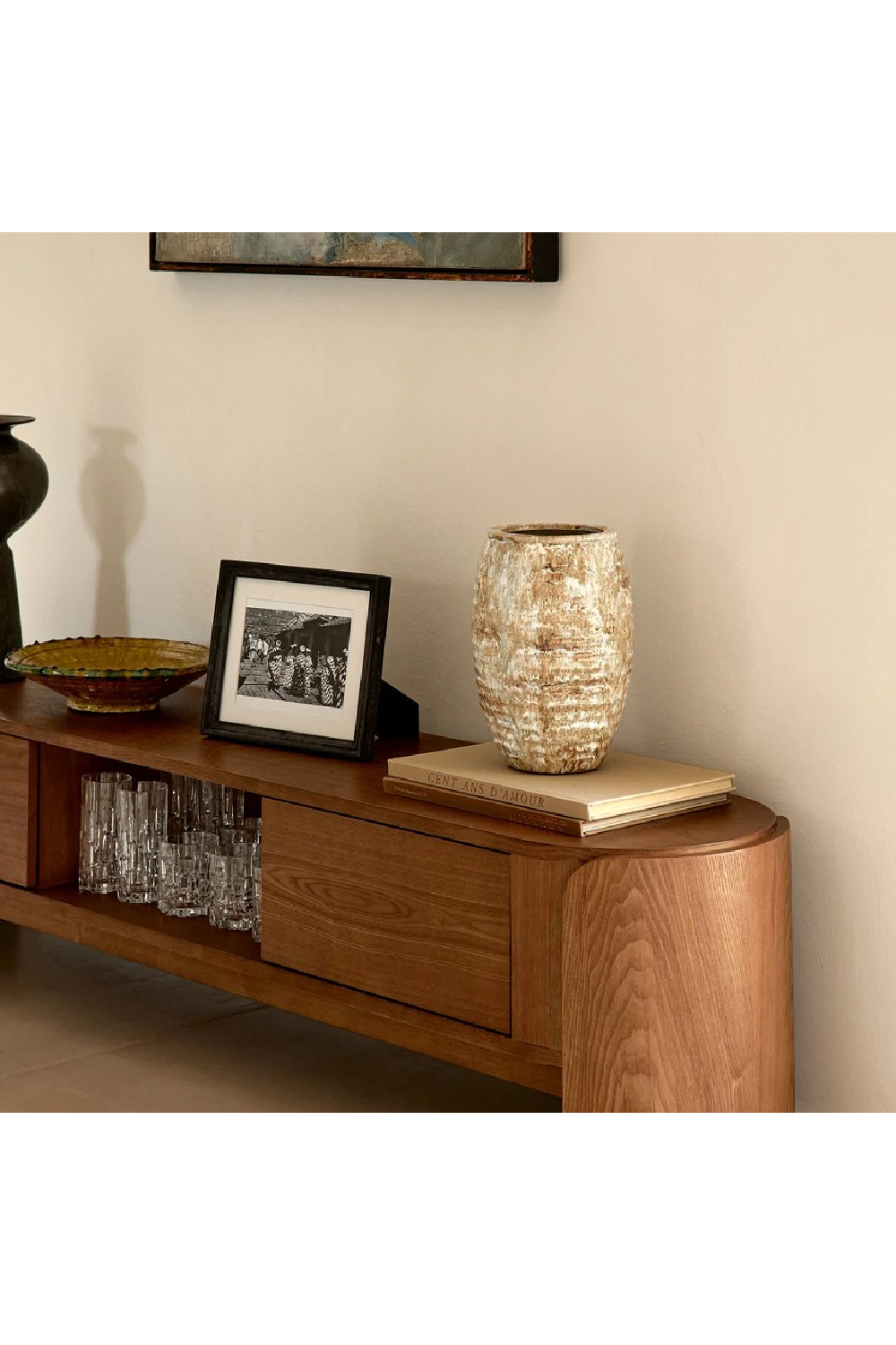 Ash Wood TV Cabinet | NV Gallery Elipse | Oroa.com