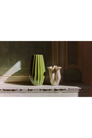 Green Ceramic Fluted Vase | NV Gallery Teresa | Oroa.com