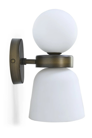 White Hourglass-Shaped Wall Lamp | NV Gallery Lexington | Oroa.com