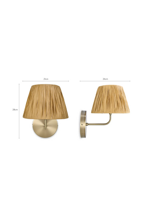 Raffia Shade Wall Lamp | NV Gallery Lyra | Oroa.com