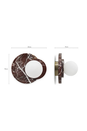 Marble Wall Light | NV Gallery Orb | Oroa.com
