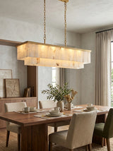 Natural Alabaster Dining Room Chandelier - OROA