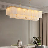 Natural Alabaster Dining Room Chandelier - OROA