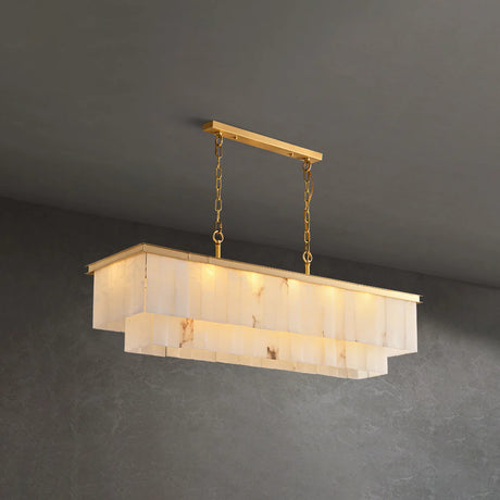 Natural Alabaster Dining Room Chandelier - OROA