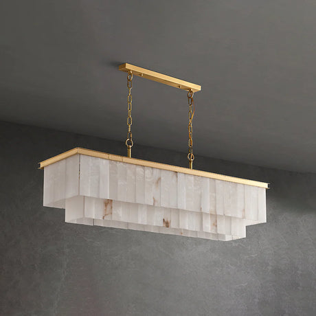 Natural Alabaster Dining Room Chandelier - OROA
