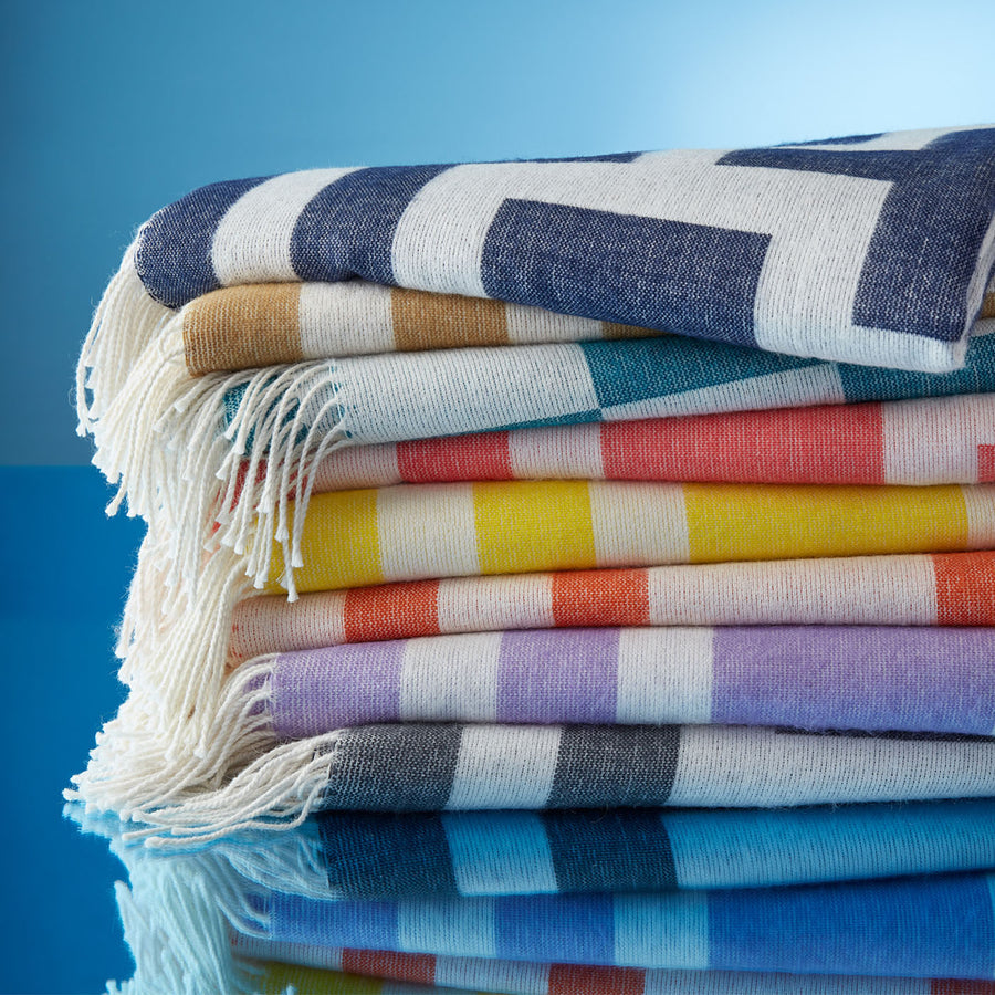 Baby Alpaca Fringed Throw | Jonathan Adler Nixon | Oroa.com