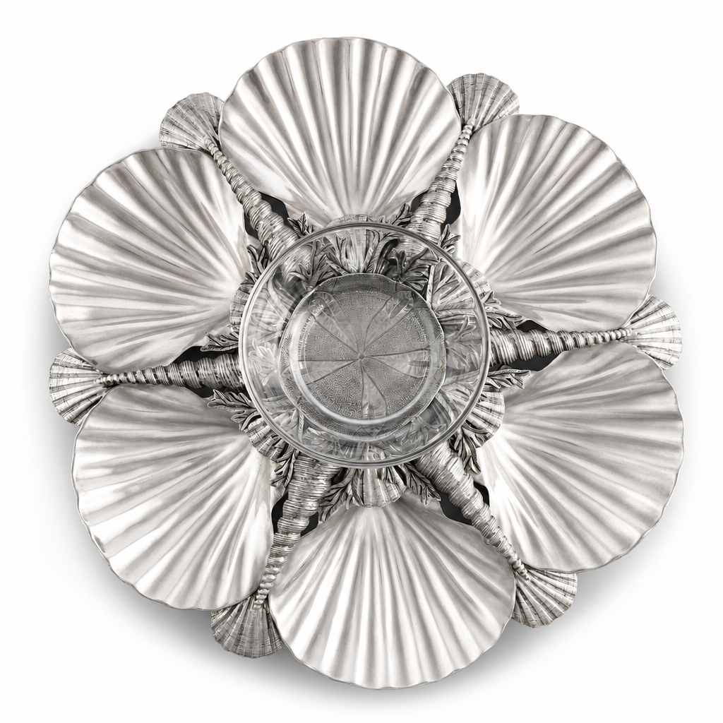 Pewter Marine Life Serving Tray - OROA