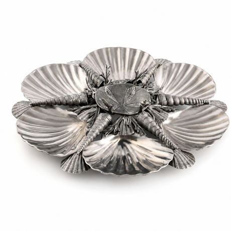 Pewter Marine Life Serving Tray - OROA