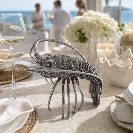 Pure Pewter Lobster Statuette - OROA