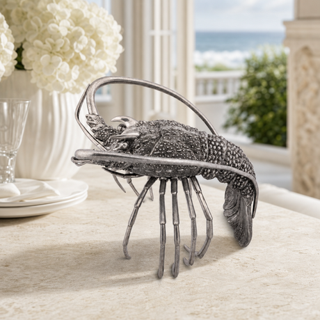 Pure Pewter Lobster Statuette - OROA