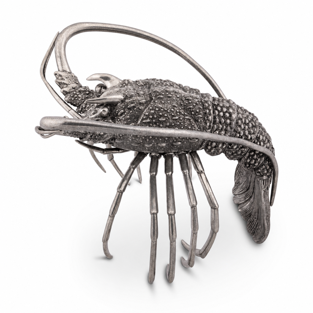 Pure Pewter Lobster Statuette - OROA