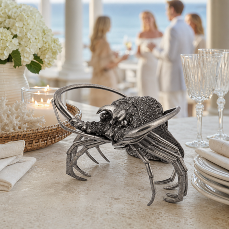 Pure Pewter Lobster Statuette - OROA