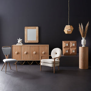 X-Back Oak Dining Chair | Jonathan Adler Torino | Oroa.com