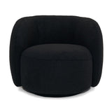 Black Rounded Accent Chair | OROA Modern Molina