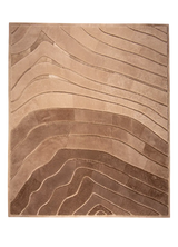 OMBRÉ – Custom Made Shearling and Cowhide Rug