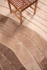 OMBRÉ – Custom Made Shearling and Cowhide Rug