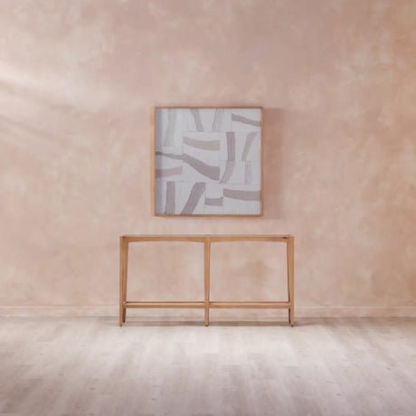 Modern European furniture - Light-Toned Strips Collage Painting - www.oroa.com