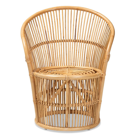 Modern European furniture - Rattan Round Base Accent Chair - www.oroa.com