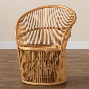 Modern European furniture - Rattan Round Base Accent Chair - www.oroa.com