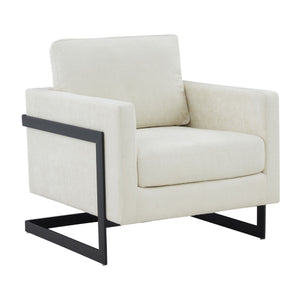   Metal Framed Square Accent Chair | Oroa.com