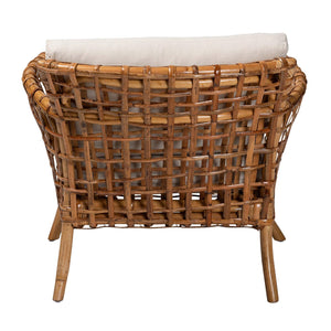   Modern European furniture - Rattan Flared Arm Lounge Chair - www.oroa.com | Oroa.com