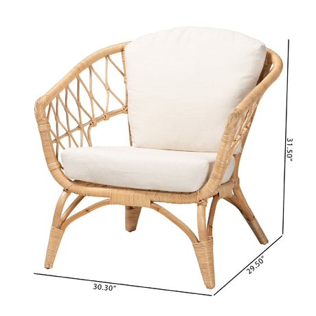 Modern European furniture - Openwork Rattan Accent Chair - www.oroa.com
