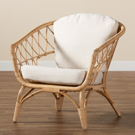 Modern European furniture - Openwork Rattan Accent Chair - www.oroa.com