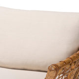 Modern European furniture - Rattan Flared Arm Lounge Chair - www.oroa.com