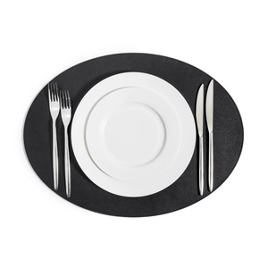 Grained Leather Oval Placemat | Pinetti