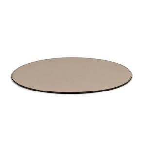 Grained Leather Round Placemat | Pinetti | OROA.com