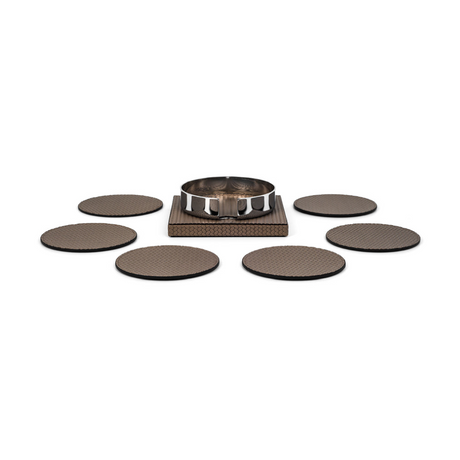 Leather Coaster Holder | Pinetti | OROA.com