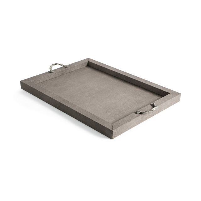 Leather Embossed Tray | Pinetti Thalia | OROA.com