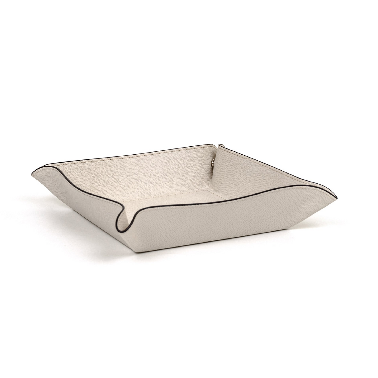 Square Leather Trinket Tray | Pinetti | OROA.com