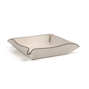 Square Leather Trinket Tray | Pinetti | OROA.com