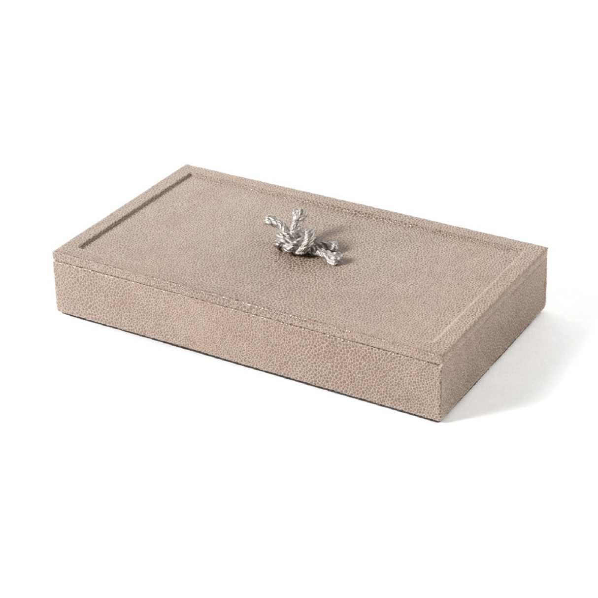 Metal Knot Leather Box | Pinetti Thalia | OROA.com