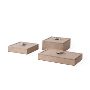 Metal Knot Leather Box | Pinetti Thalia | OROA.com
