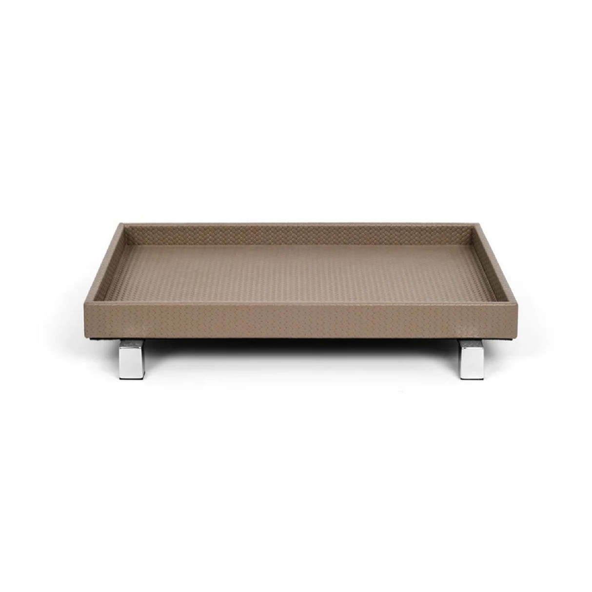 Metal Feet Leather Tray | Pinetti Rialto | OROA.com