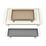 Metal Feet Leather Tray | Pinetti Rialto | OROA.com