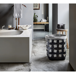 Woven Leather Outdoor Basket | Pinetti Hook | OROA.com