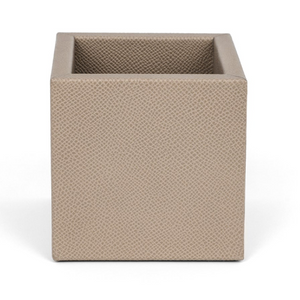 Leather Square Pencil Cup | Pinetti | OROA.com