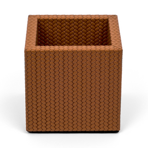 Leather Square Pencil Cup | Pinetti | OROA.com