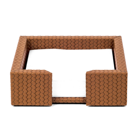 Rectangular Leather Paper Holder | Pinetti | OROA.com