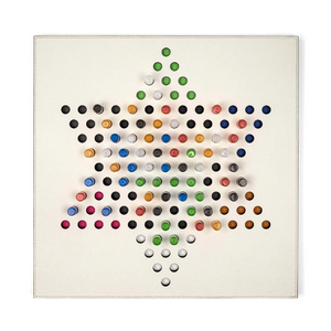Leather Board Game | Pinetti Chinese Checkers | OROA.com
