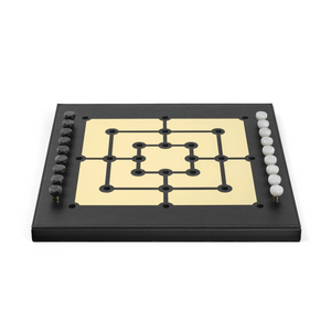 Leather Strategy Game Set | Pinetti Mill | OROA.com