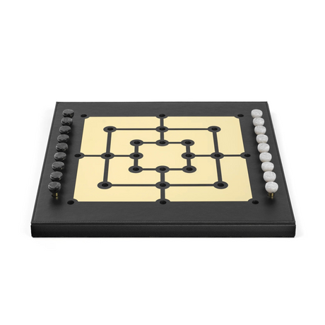 Leather Strategy Game Set | Pinetti Mill | OROA.com