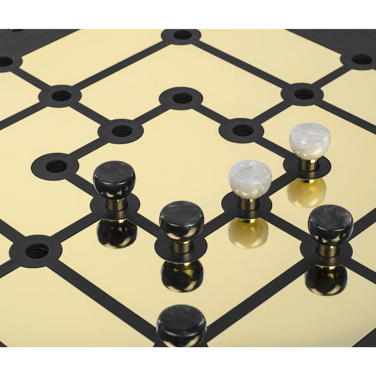 Leather Strategy Game Set | Pinetti Mill | OROA.com