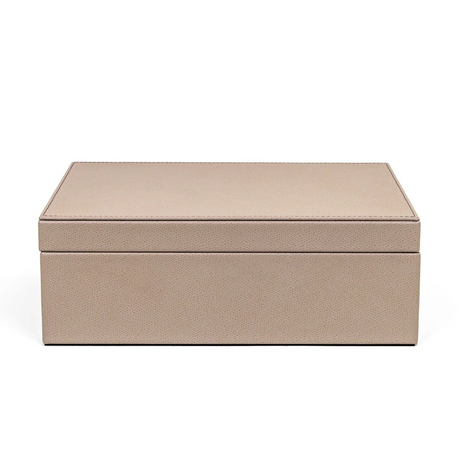 Leather Covered Tea Box Organizer | Pinetti | OROA.com