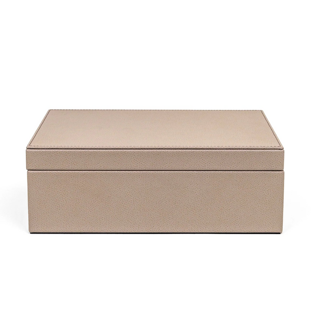 Leather Covered Tea Box Organizer | Pinetti | OROA.com